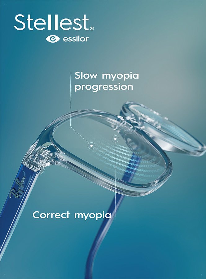essilor premium optical lens display