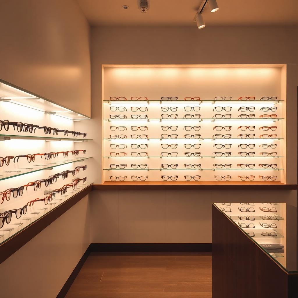 Kanak Optical store interior showcasing premium eyewear collections